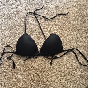 Black Triangle Bikini Top